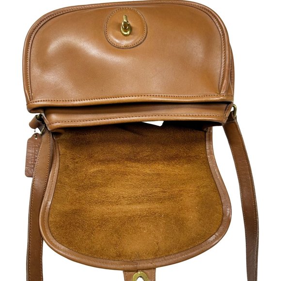 Coach Vintage Prairie Bag 9954 Crossbody Shoulder Bag in British Tan Leather - Picture 11 of 16